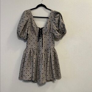 Black and White Patterned Dress